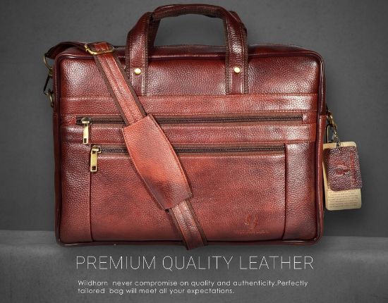 Picture of WildHorn Leather laptop Messenger bag for Mens