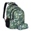 Picture of THE CLOWNFISH Scholastic Series Printed Polyester 30 L School Standard Backpack With Pencil/Staionery Pouch School Bag Daypack Picnic Bag For School Going Boys & Girls Age 8-10 Years (Forest Green)