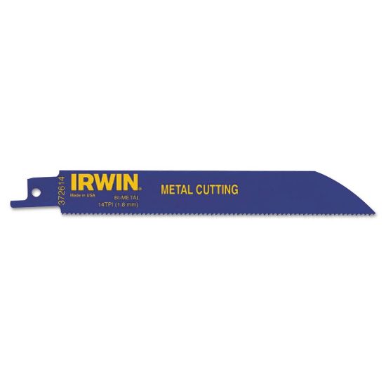 Picture of Irwin® 6" 14Tpi Reciprocating Saw Blade Metal Cutting Part# - 372614Bb