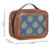 Picture of The Clownfish Abana Polyester and Faux Leather Crossbody Sling bag with Top Handle for Women Party Bag Purse with Adjustable Shoulder Strap and Printed Design for Ladies College Girls (Light Blue)