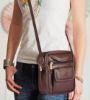 Picture of THE CLOWNFISH Synthetic Leather Stylish Messenger one Side Shoulder Bag and Sling Cross Body Travel Office Business Bag for Men and Women (Chocolate)