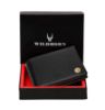 Picture of WildHorn Black & Tan Leather Wallet for Men I Ultra Strong Stitching I 6 Card Slots I 2 Currency & 2 Secret Compartments I 1 Coin Pocket