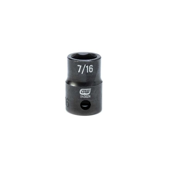 Picture of Gearwrench® 3/8" Drive 6 Point 7/16"Standard Impact Socket Part# - 84302N