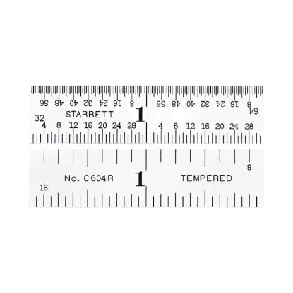 Picture of L.S. Starrett C604R-2 2" Steel Rule Part# - 56465