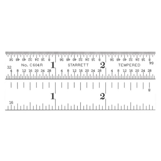 Picture of L.S. Starrett C604R-3 3" Steel Rule Part# - 56466