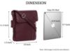 Picture of WildHorn Leather 11 inch Sling Messenger Bag for Men I Multipurpose Crossbody Bag I Travel Bag with Adjustable Strap (MAROON)