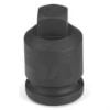 Picture of Grey Pneumatic 3/8" Drive X 5/16" Square Male Pipe Plug Socket Part# - 1010Pp