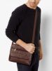 Picture of THE CLOWNFISH Ares Synthetic 25 cms Chocolate Messenger Sling Bag