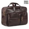 Picture of The Clownfish Faux Leather Expandable 15.6 inch Laptop Messenger Bag Briefcase (Chocolate)