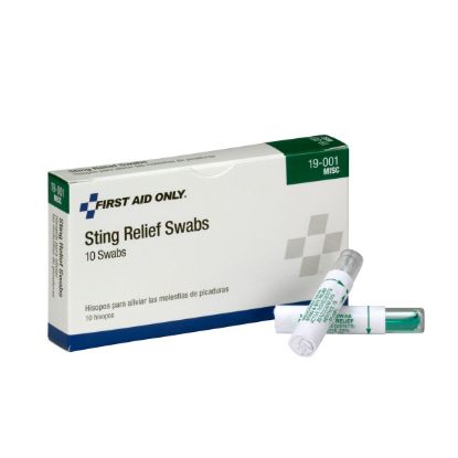 Picture of First Aid Only® Sting Relief Swabs Part# - 19-001