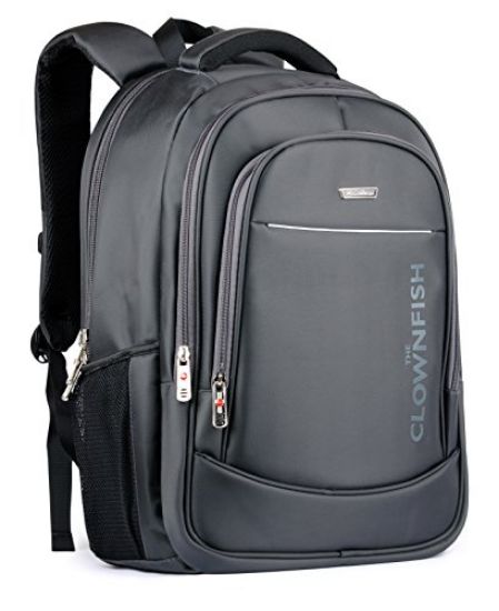 Picture of The Clownfish Maverick Backpack 40 liters |15.6 inch Laptop backpack | Travel Bag (Grey)