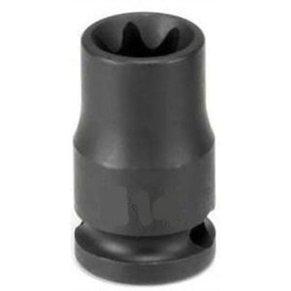 Picture of Grey Pneumatic 3/8" Drive X E8 Externalstar Impact Socket Part# - 1108Et