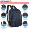 Picture of Zipline Polyester 35Ltr Laptop Bags Backpack for Men and Women college girls boys fits 15.6 inch laptop (Blue)