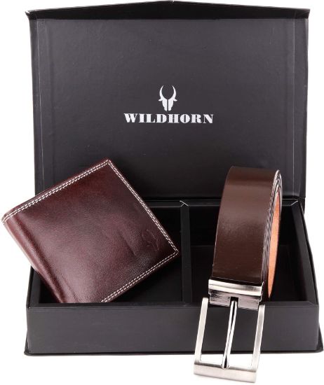Picture of WildHorn Men’s Brown Wallet Combo