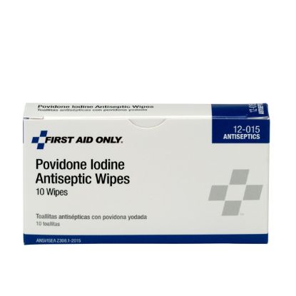 Picture of First Aid Only® Pvp Iodine Wipes Part# - 12-015