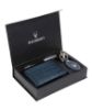 Picture of WildHorn Leather Wallet Keychain & Pen Combo for Men I Gift Hamper. (GFT 150) (GIFT1254 Blue Croco)