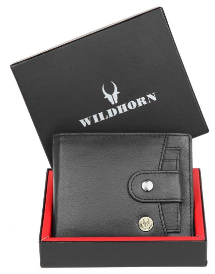 Picture of WildHorn Leather Wallet for Men (Jade Black)