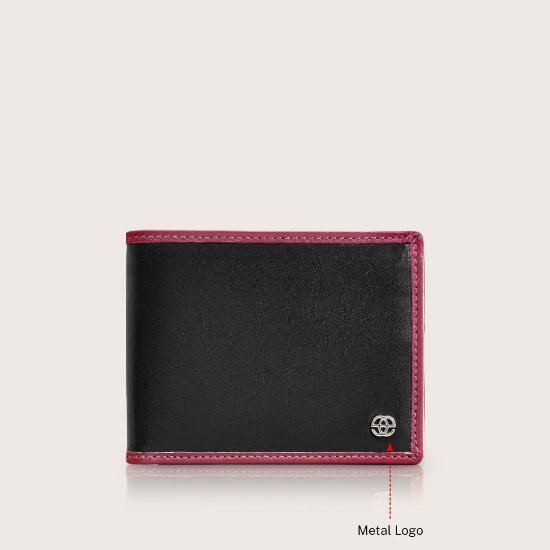 Picture of eske Musk - Genuine Leather Mens Bifold Wallet - Holds Cards, Coins and Bills - 3 Card Slots - Everyday Use - Travel Friendly - Handcrafted - Durable - Water Resistant -Black Wine