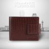 Picture of HAMMONDS FLYCATCHER Genuine Leather Wallet for Men, Croc Brown - RFID Protected Leather Purse Wallets for Men -Mens Wallet with 7 Card Slots, Zipper Coin Pocket - Gift for Him on Any Occasions