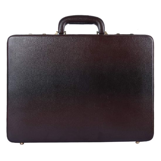 Picture of Hammonds Flycatcher Leatherette Premium Briefcase Attache Bag|Office|Meeting|Board Dimention : 17 x 12.5 x 3 Inch
