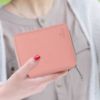 Picture of THE CLOWNFISH Zia Genuine Leather Bi-Fold Zip Around Wallet for Women with Multiple Card Slots & Coin Pocket (Pink)