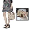 Picture of THE CLOWNFISH Combo Of Justina Handbag for Women (Beige) Stella Ladies wallet Womens Wrist Clutch Purse (Beige)