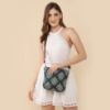 Picture of THE CLOWNFISH Aahna Polyester Crossbody Sling Bag For Women Casual Party Bag Purse With Adjustable Shoulder Strap., Grey