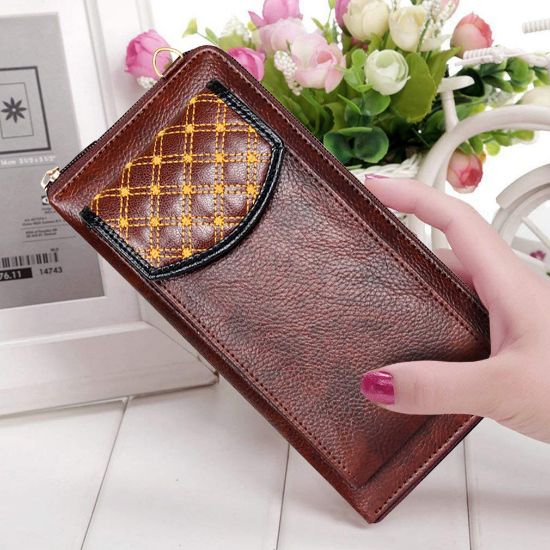 Picture of THE CLOWNFISH Classy Womens Wallet (BrownBlack)