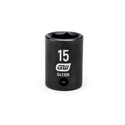 Picture of Gearwrench® 3/8" Drive 6 Point 15Mmstandard Impact Socket Part# - 84316N