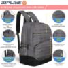Picture of Zipline Polyester 33Ltr Laptop Bags Backpack for Men and Women college girls boys fits 15.6 inch laptop (Grey)