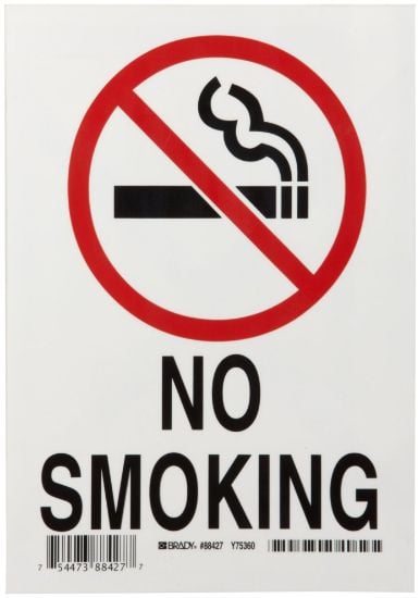 Picture of Brady® No Smoking Sign Part# - 88427