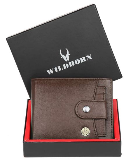 Picture of WildHorn Leather Wallet for Men (Carob Brown)
