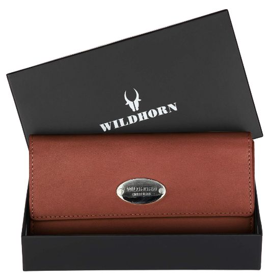Picture of WildHorn Leather Women's Wallet (WHLW1000) (Cognac)