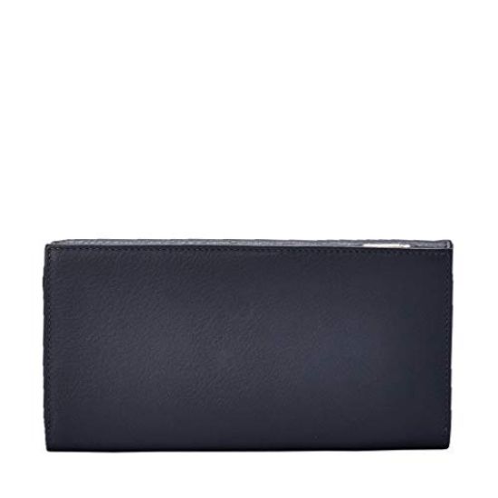 Picture of Eske Paris Women's Leather Wallet, Smartphone Holder, Hand Clutch for Ladies (Night Blue)