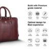 Picture of Hammonds Flycatcher Genuine Leather Executive Formal Office Bag | Shoulder Laptop Messenger Bag for Men | MacBook | Notebook Upto 16 Inch | Crossbody Handbags with Shoulder Straps Brown | LB206BR