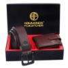 Picture of HAMMONDS FLYCATCHER Gift for Men Combo - Genuine Leather Wallet and Belt Combo for Men - Leather Belt for Men - Birthday Special & Unique Gift Ideas for Husband, Boyfriend, Father - Coffee Brown