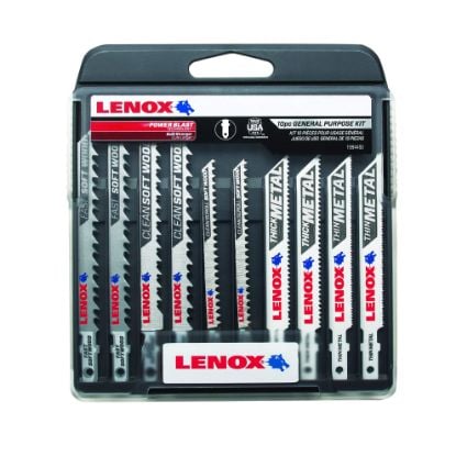 Picture of Lenox® Kits 10Pc Jig Saw T-Shank W/Case Part# - 1994458