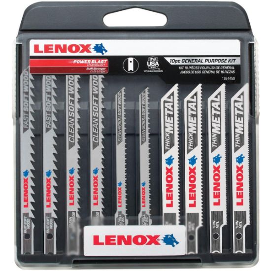 Picture of Lenox® Kits 10Pc Jig Saw U-Shank W/Case Part# - 1994459