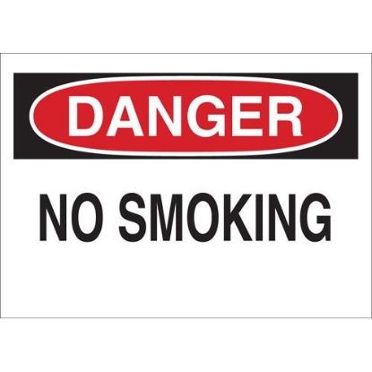 Picture of Brady® No Smoking Sign  B-302 7In H X 10In W Part# - 88370