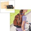 Picture of The Clownfish Fusion Series 27 litres 15.6 Inch Laptop Backpack (Mustard) & The Clownfish RFID Protected Genuine Leather Bi-Fold Wallet for Men (Camo)