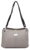 Picture of WILDHORN Full Grain Top Handle Satchel Tote Handbags For Girls & Women I Modern & Stylish Leather Shoulder Bag with zipper Closure I Ideal for Travelling, Parties, Weddings & Gifts (Grey)
