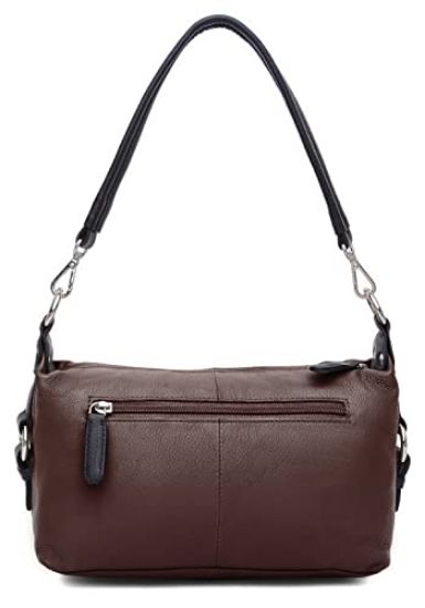 Picture of WILDHORN Modern & Stylish Cross-Body Leather Bag For Women I Top Handle Leather Sling Bag with Adjustable Strap I Handcrafted I Ideal for Travelling, Parties, Weddings & Gifts (Brown)