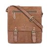 Picture of WildHorn� Leather 11.5 inch Messenger Bag for Men I Multipurpose Bag I Office Bag I Travel Bag with Adjustable Strap DIMENTION : L-11.5 inch W-3 inch H-13.5 inch (Medium, TAN HU)