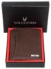 Picture of WildHorn Men's Top Grain Portrait Leather Ultra Strong Stitching Handcrafted Wallet with 2 Transparent ID Windows Slots, 11 Card Slots and Zip Compartment (Carob Brown)