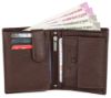 Picture of WildHorn Men's Top Grain Portrait Leather Ultra Strong Stitching Handcrafted Wallet with 2 Transparent ID Windows Slots, 11 Card Slots and Zip Compartment (Carob Brown)