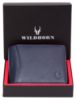 Picture of WildHorn Blue Leather Wallet for Men I 9 Card Slots I 2 Currency & Secret Compartments I 1 Zipper & 3 ID Card Slots