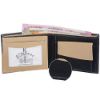 Picture of K London Rakhi Gift Hamper for Brother - Classic Black & Beige Men's Faux Leather Wallet and Rakhi Combo Gift Set for Brother