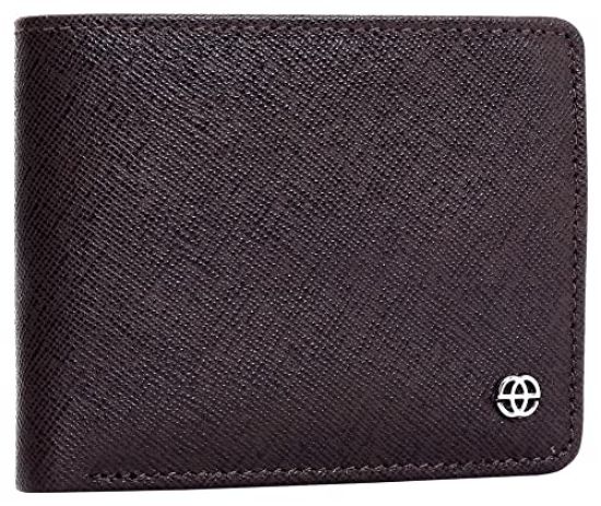 Picture of eske Samuel - Genuine Leather Mens Bifold Wallet - Holds Cards, Coins and Bills - 7 Card Slots - Everyday Use - Travel Friendly - Handcrafted - Durable - Water Resistant -Brown