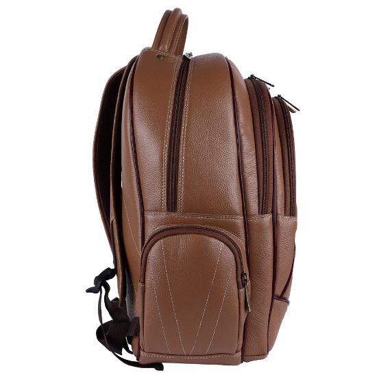 Picture of HAMMONDS FLYCATCHER Unisex-Adult Genuine Leather 156 inch Laptop Backpack Burlywood, Burlywood
