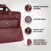 Picture of HAMMONDS FLYCATCHER Laptop Bag for Men - Genuine Leather Shoulder Messenger Bag, Fits 14/15.6/16 Inch Laptop, Brown Office Bag for Men, Executive Bags, Water Resistant, Handbag with Trolley Strap
